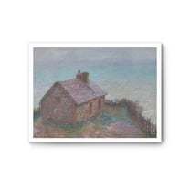 Claude Monet Canvas Prints Wall Art Oil Painting Reproduction, The Customs House at Varengeville