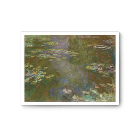 Claude Monet Canvas Prints Wall Art Oil Painting Reproduction, Water Lily Pond 1979