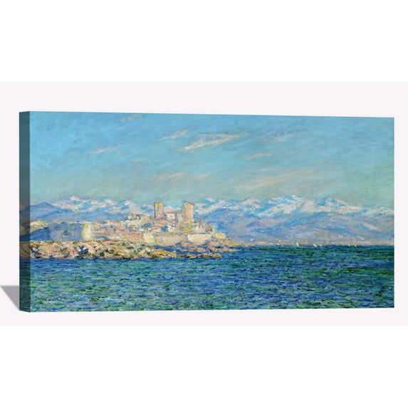Claude Monet Canvas Wall Art Monet Antibes Afternoon Effect Framed Painting For Bedroom Livingroom Office