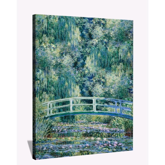Claude Monet Canvas Wall Art Monet Bridge Framed Painting For Bedroom Livingroom Office