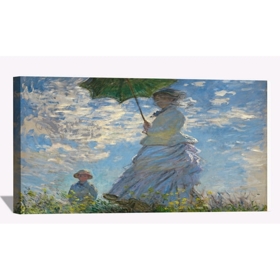 Claude Monet Canvas Wall Art Monet Lady With BoyFramed Painting For Bedroom Livingroom Office