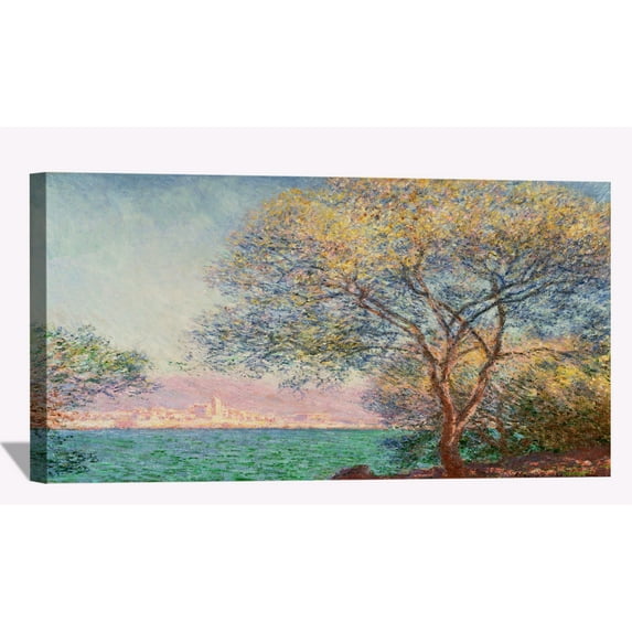 Claude Monet Canvas Wall Art Monet Vntibes Framed Painting For Bedroom Livingroom Office
