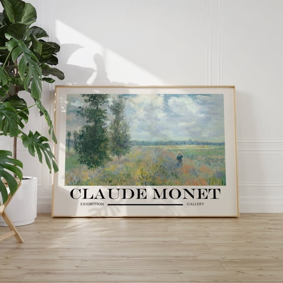 Claude Monet Exhibition Art Colorful Museum Quality Wall Decor, Unframed Paper Poster 8x10in