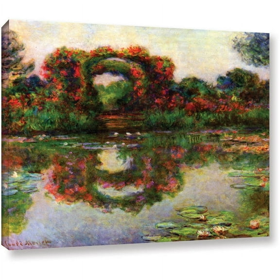 Claude Monet "Foliage Trestle" 36X48 Gallery-Wrapped Canvas