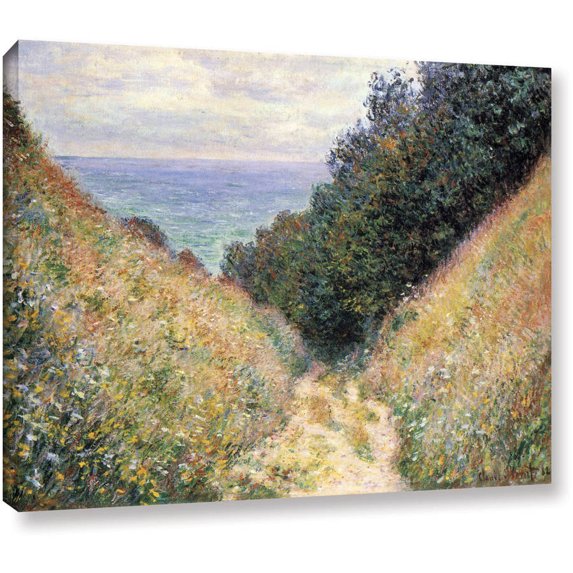 Claude Monet "Footpath" Wrapped Canvas Art