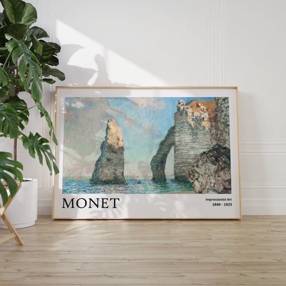 Claude Monet High Quality Exhibition Art Colorful Decor V8, Unframed Paper Poster 8x10in