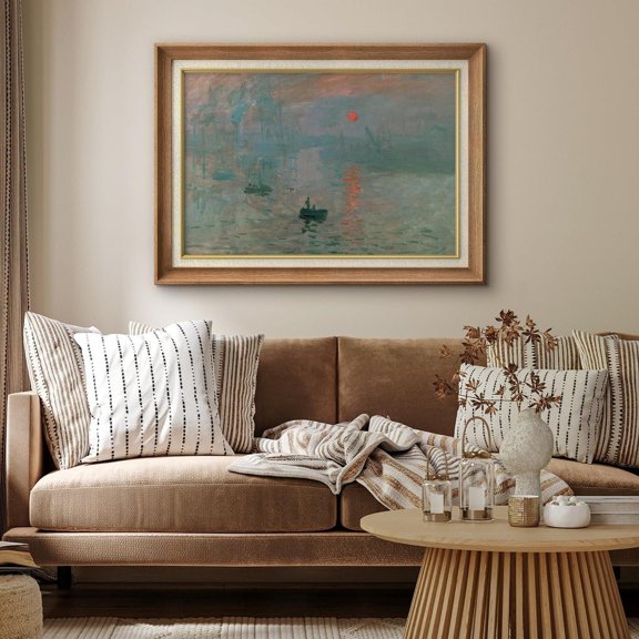 Claude Monet Impression Of Sunrise Poster, Unframed Size 8x12