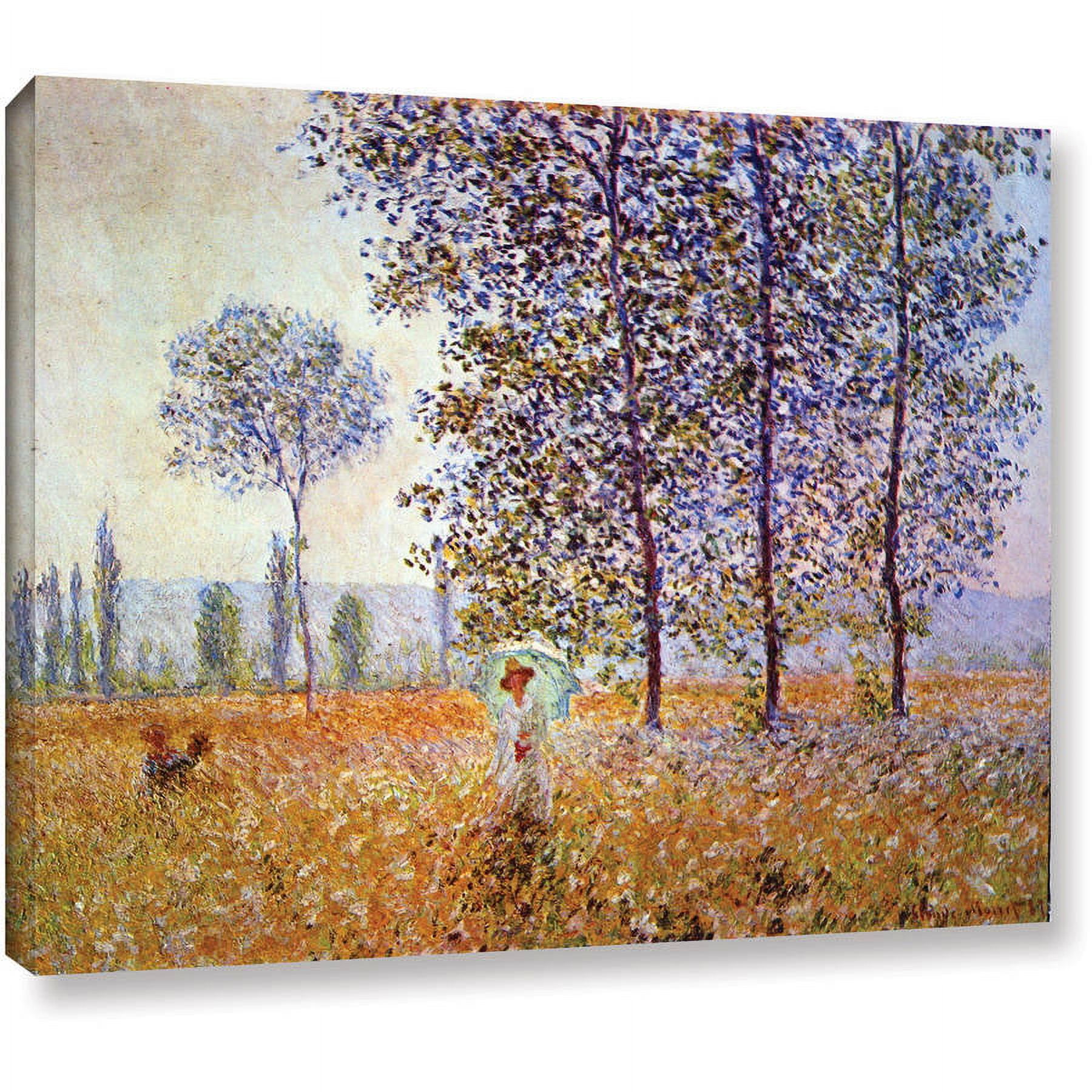 Claude Monet "Poplars" Wrapped Canvas Art