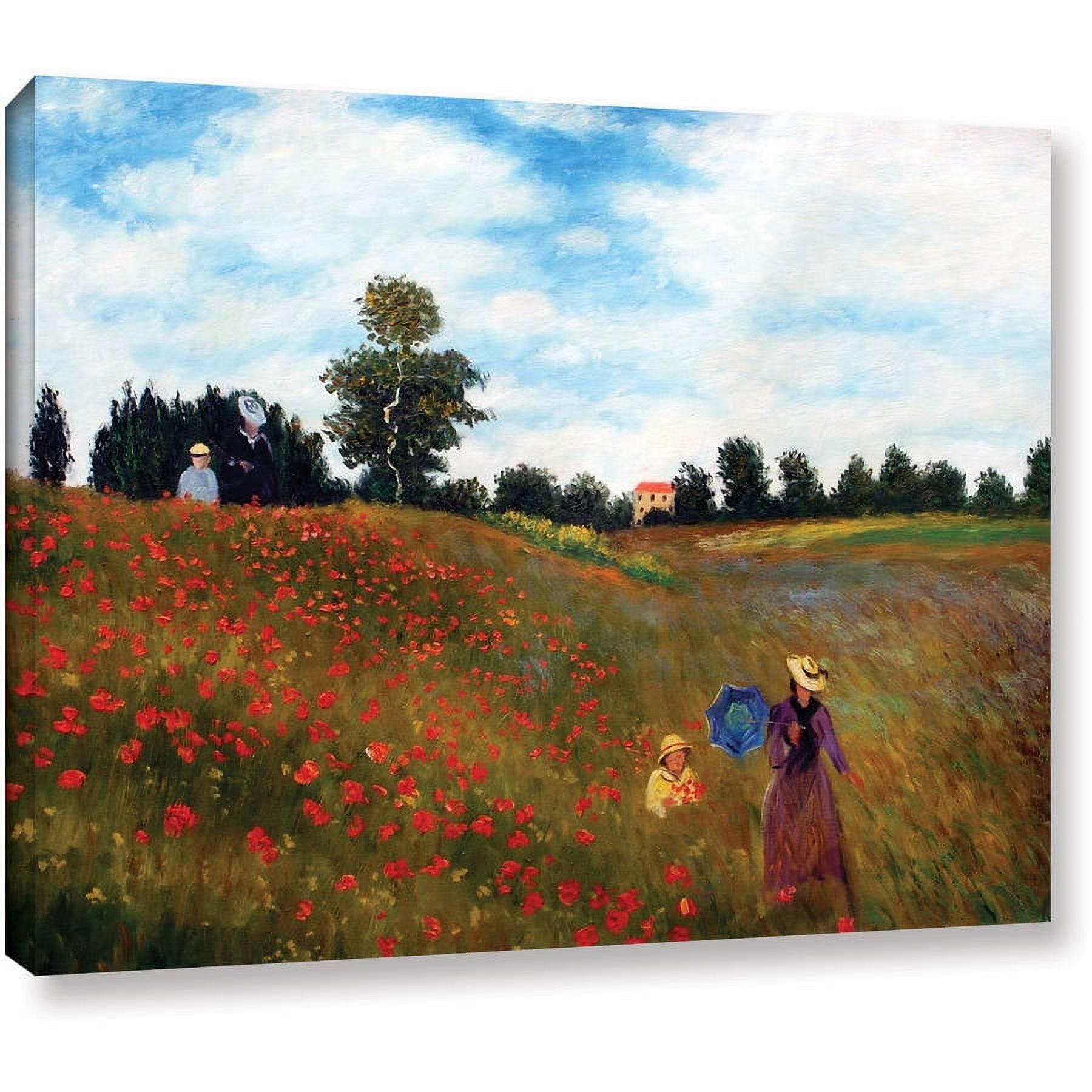 Claude Monet "Red Poppies At Argenteuil" Gallery-Wrapped Canvas