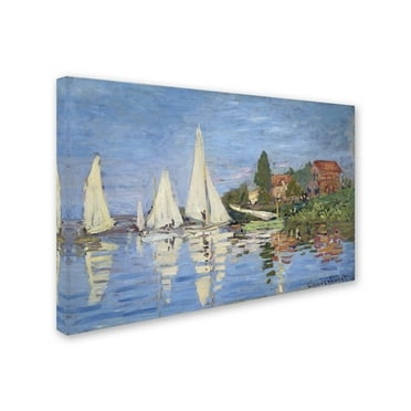 Claude Monet 'Regatta at Argenteuil' Canvas Art