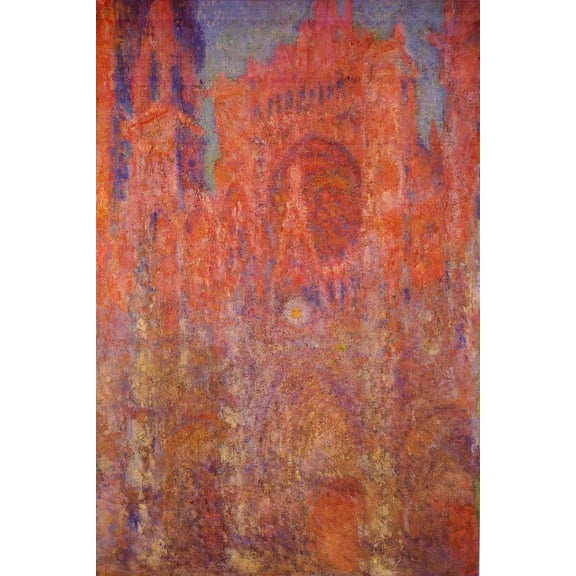 Claude Monet Rouen Cathedral Facade Impressionist Art Posters Claude Monet Prints Nature Landscape Painting Claude Monet Wall Art French Wall Decor Monet Cool Wall Art Print Poster
