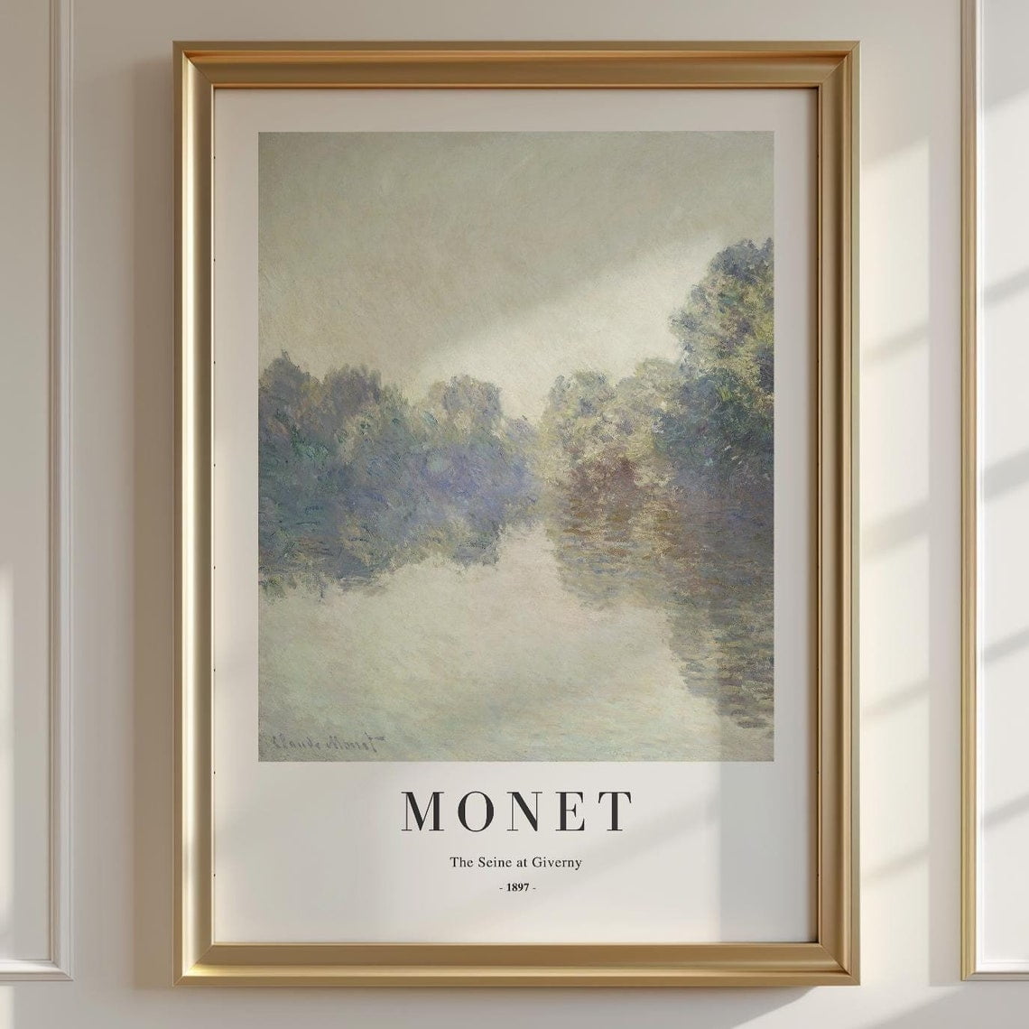 Claude Monet Poster „Morgen An Der Seine“ – Kunstdruck Auf Fine-Art Papier, A4 Bis XXL