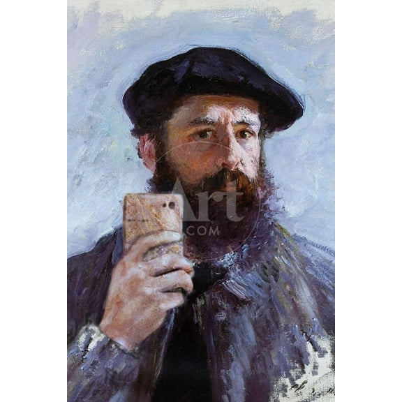 Claude Monet Selfie Portrait, Unframed Art Print Wall Art Sold by Art.Com