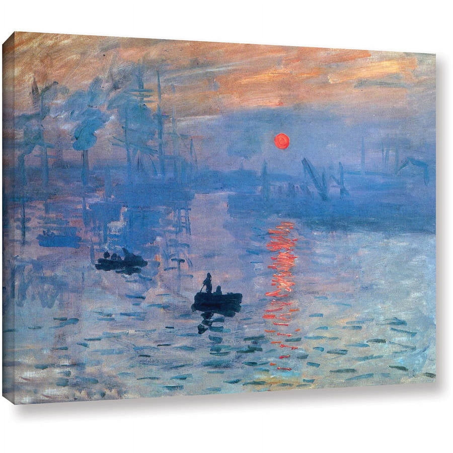 Claude Monet "Sunrise" Wrapped Canvas