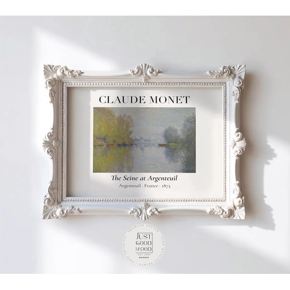 Claude Monet The Seine In Argenteuil Poster, Unframed Paper Poster 8x10in