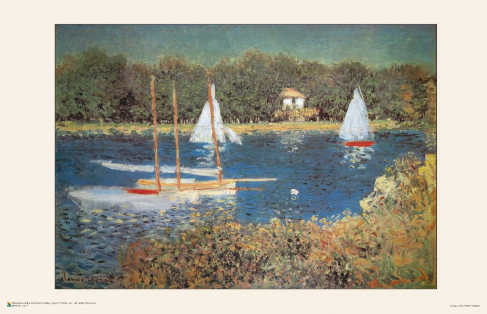 Claude Monet - The Seine at Argenteuil Basin Poster 17.5" x 11.5 ...