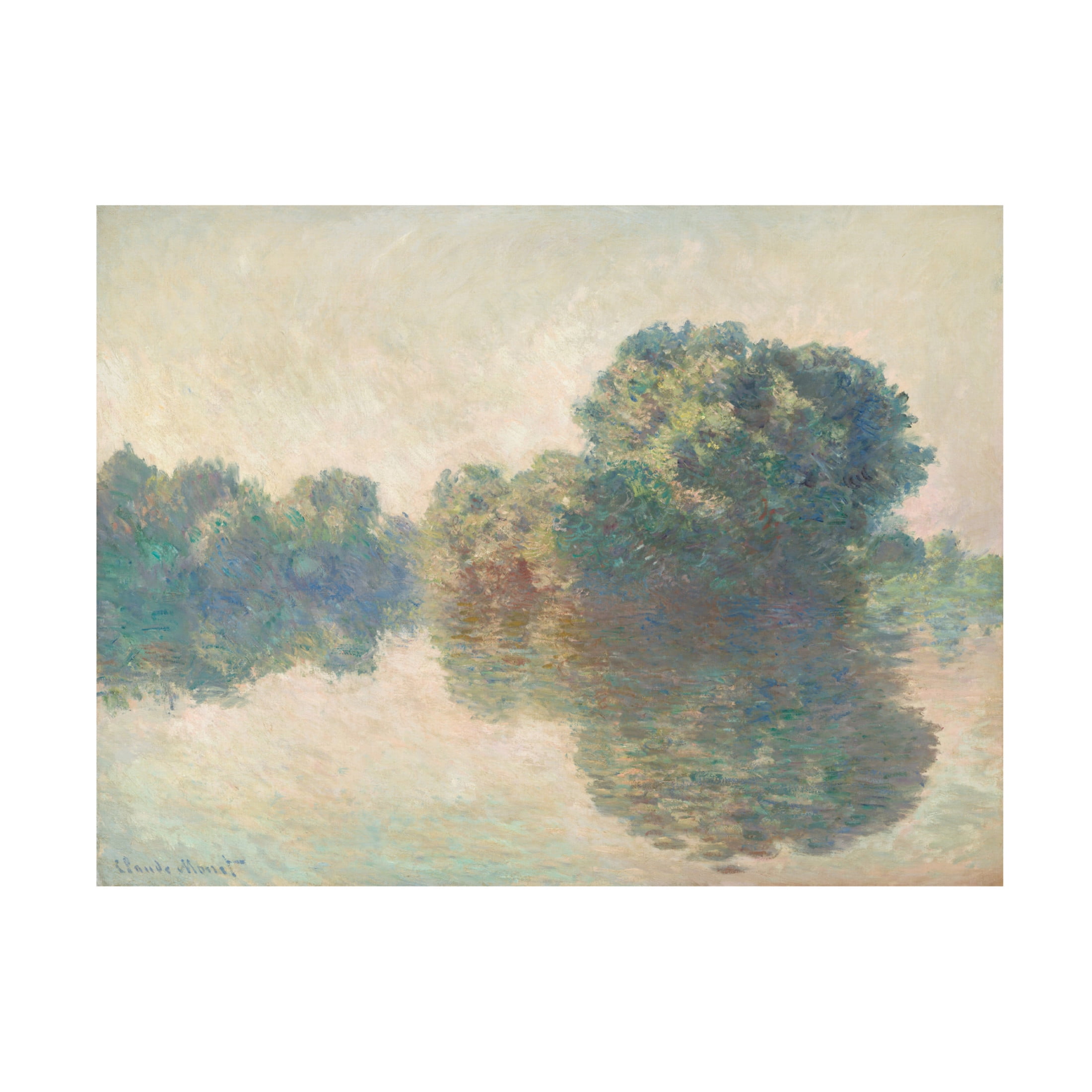 Claude Monet 'The Seine at Giverny, 1897' Canvas Art - 32 x 24 Inches