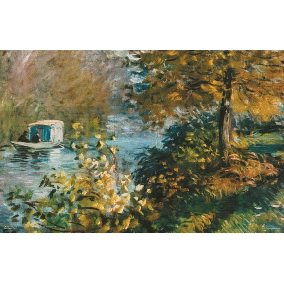 Claude Monet - The Studio Boat Poster 17" x 11"