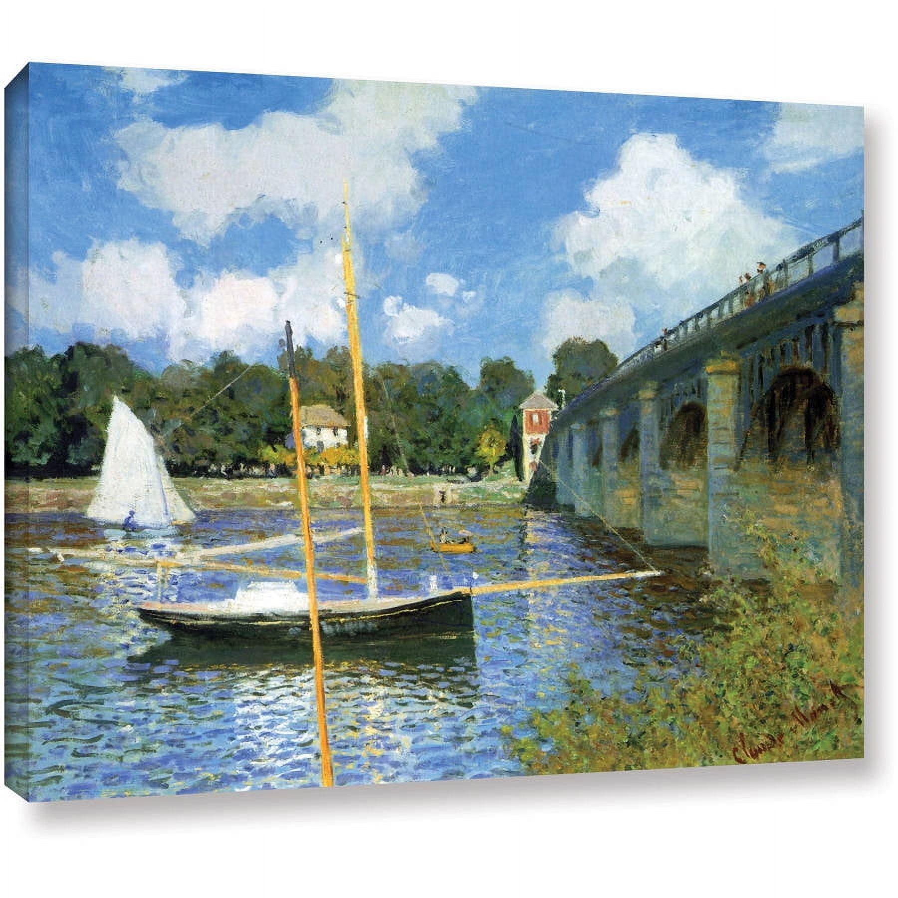 Claude Monet "The The Bridge Of Argenteuil" Gallery-Wrapped Canvas