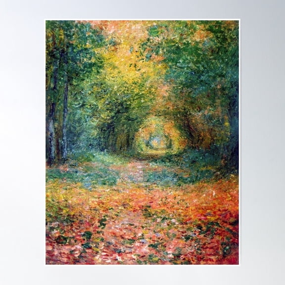 Claude Monet. The Undergrowth In The Forest Of Saint Germain. 1882 Poster Wall Art, Modern Wall Decor, 24x36 UNFRAMED