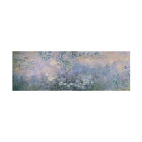 Trademark Fine Art Claude Monet Water Lilies 1914-22 Canvas Wall Art - 10x32