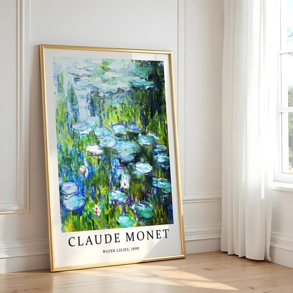 Claude Monet Water Lilies Wall Art Nature Poster Art