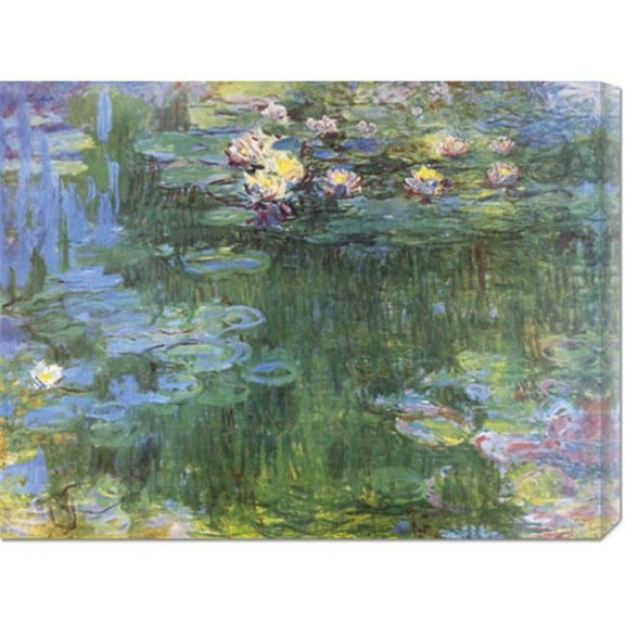 Claude Monet 'Waterlilies 1916 (3)' Stretched Canvas