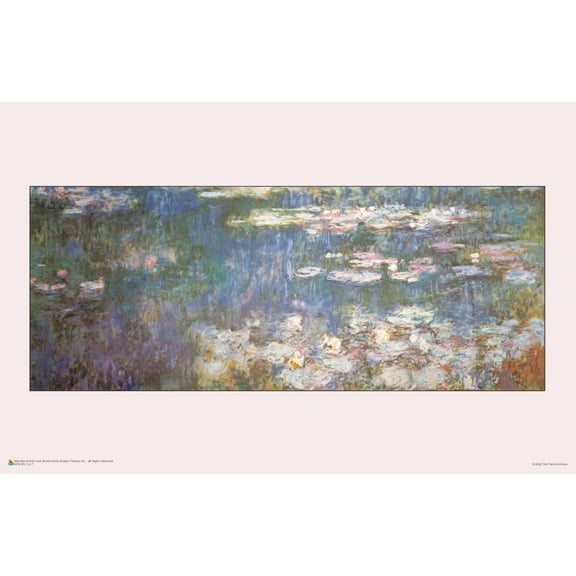 Claude Monet - Waterlilies Poster 17.5" x 11.5" Laminated