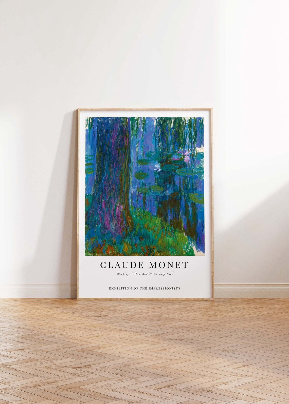 Claude Monet Weeping Willow And Water Lily Pond Poster, Vintage, Living ...