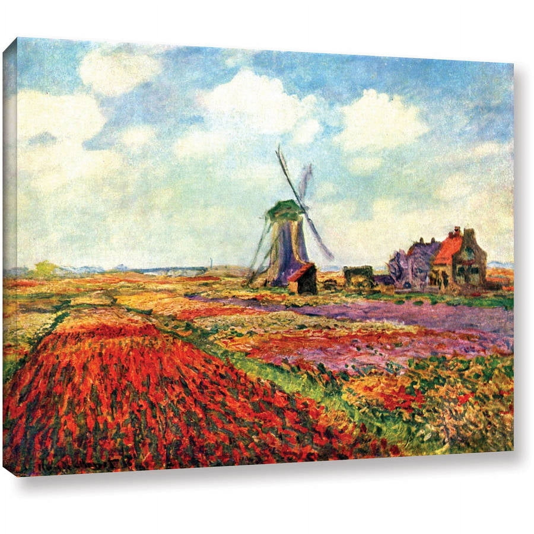 Claude Monet "Windmill" Wrapped Canvas Art