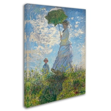 Claude Monet 'Woman With a Parasol 1875' Canvas Art