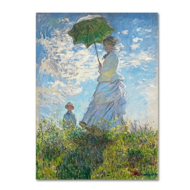 Claude Monet 'Woman With a Parasol 1875' Canvas Art
