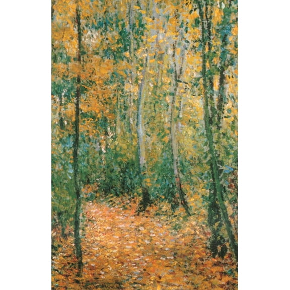 Claude Monet - Wood Lane Poster 17.5" x 11.5" Laminated