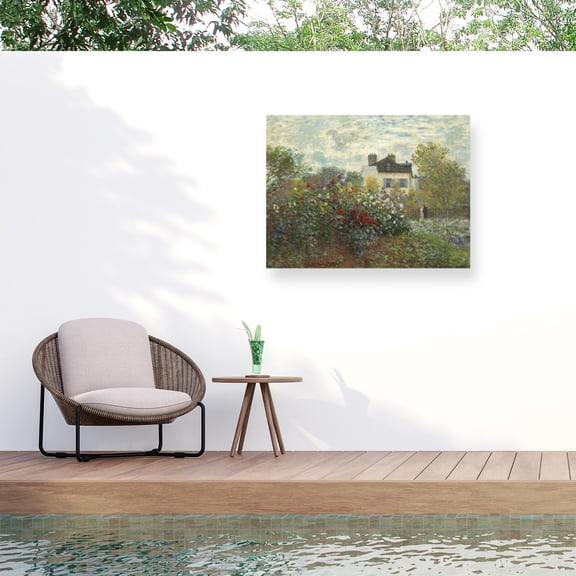 Claude Monet 's Garden In Argenteuil' Outdoor All-Weather Wall Decor