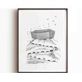 thumbnail image 1 of Noah'S Ark, Christ Bible Wall Art, Modern Bible Poster, Christ Print Art Bible Sketch Boho Scripture Christian Gift Wall Art, Modern Wall Decor, 12x18 UNFRAMED, 1 of 2
