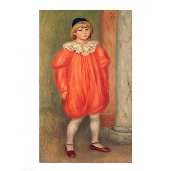Claude Renoir in A Clown Costume 1909 Poster Print by Pierre-Auguste Renoir - 18 x 24 in.