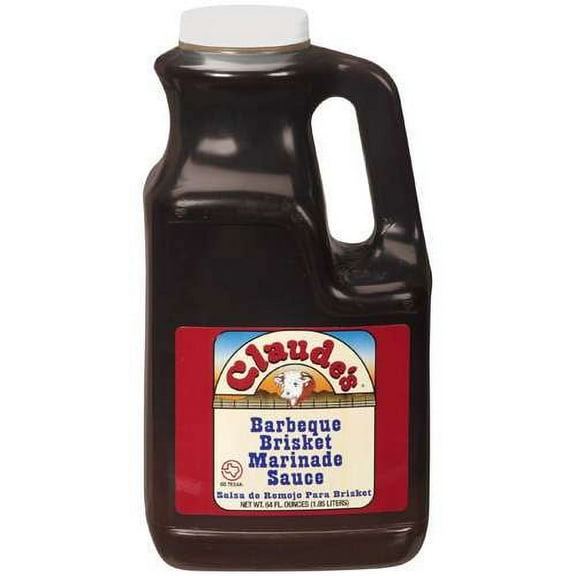 Claude's Barbeque Brisket Marinade Sauce, 64 fl oz Bottle