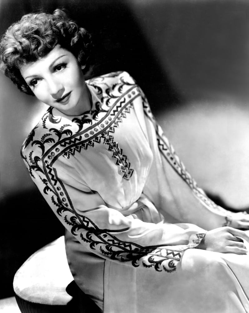 Claudette Colbert Canvas Art - (16 x 20)