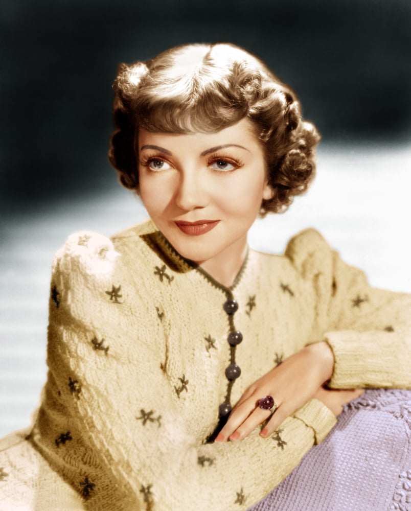 Claudette Colbert Canvas Art - (16 x 20)