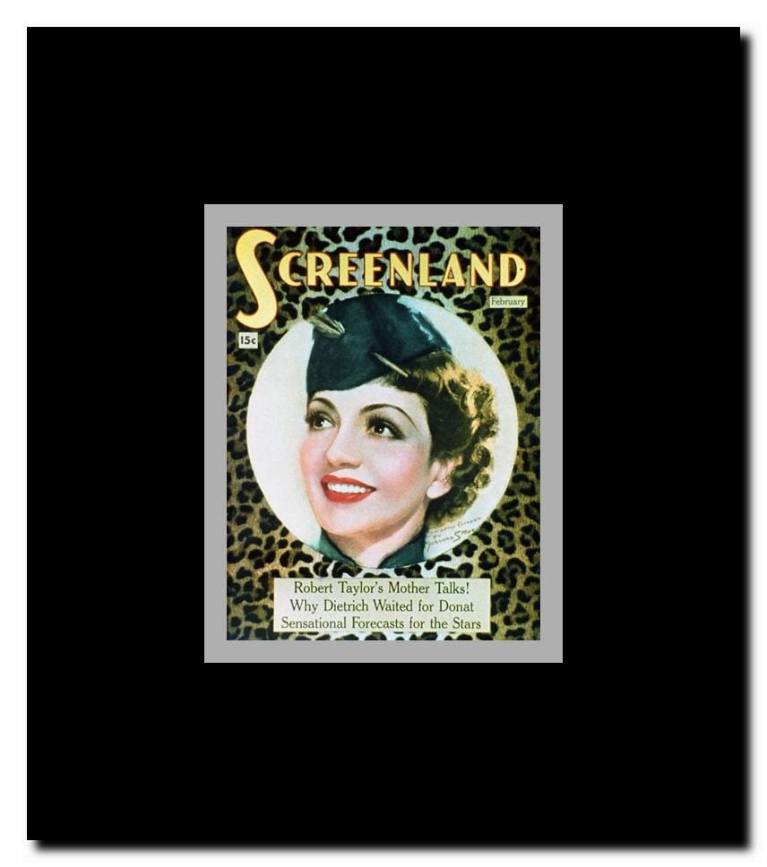 Claudette Colbert Framed Movie Poster
