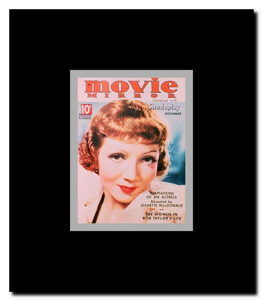 Claudette Colbert Framed Movie Poster
