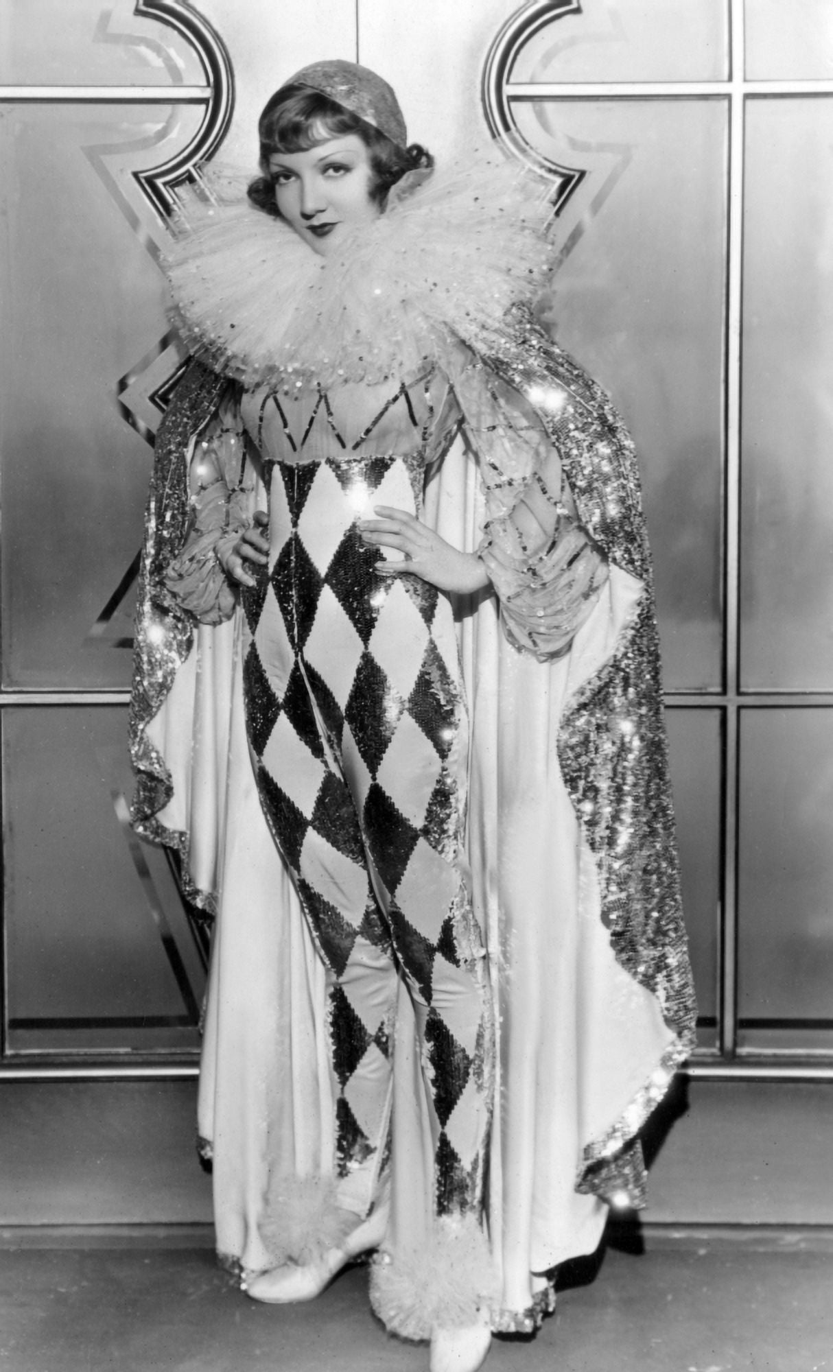 Claudette Colbert In Pierette Costume Canvas Art - (16 x 20)
