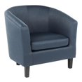 thumbnail image 1 of Lumisource Claudia Contemporary Accent Chair in Black Wooden Legs and Slate Satin, 1 of 5