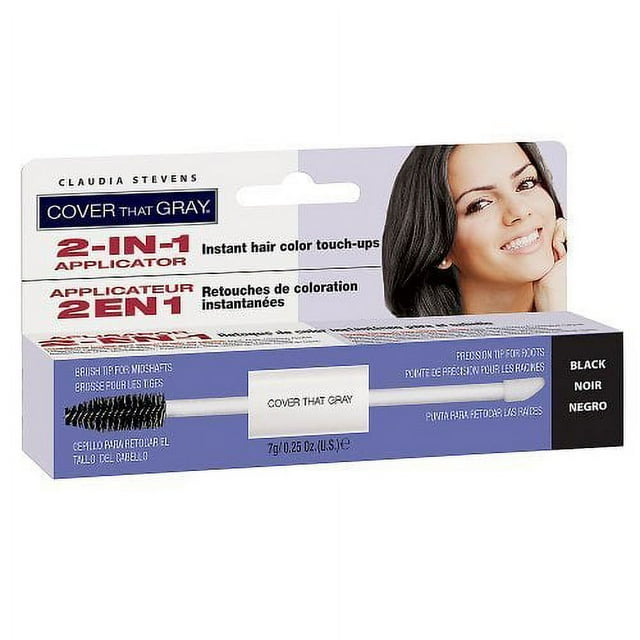 Claudia Stevens Cover That Gray 2-In-1 Applicator - Black