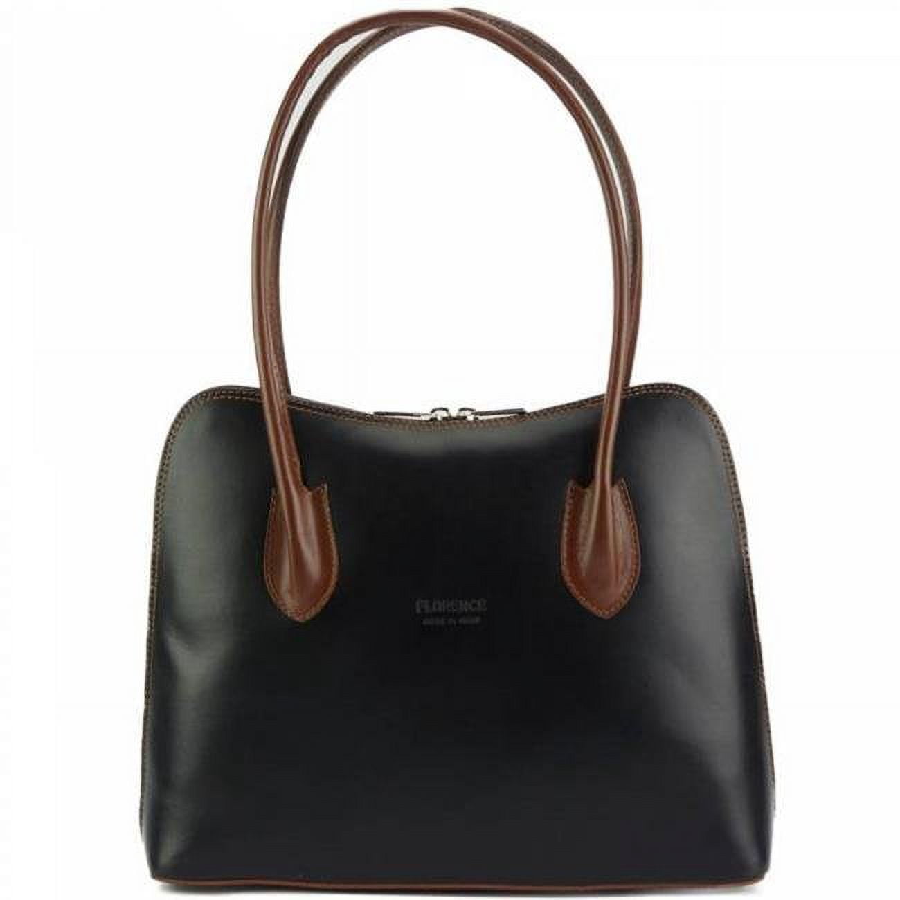 Claudia Womens Luxury Handmade Leather Shoulder Bag, Dark 