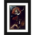 thumbnail image 1 of Claudio Coello 13x18 Black Ornate Wood Framed Double Matted Museum Art Print Titled - Saint Michael the Archangel, 1 of 5