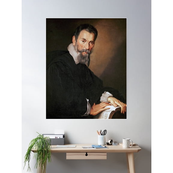 Claudio Monteverdi Poster Wall Art, Modern Wall Decor For Living Room Bedroom, 24x36 UNFRAMED