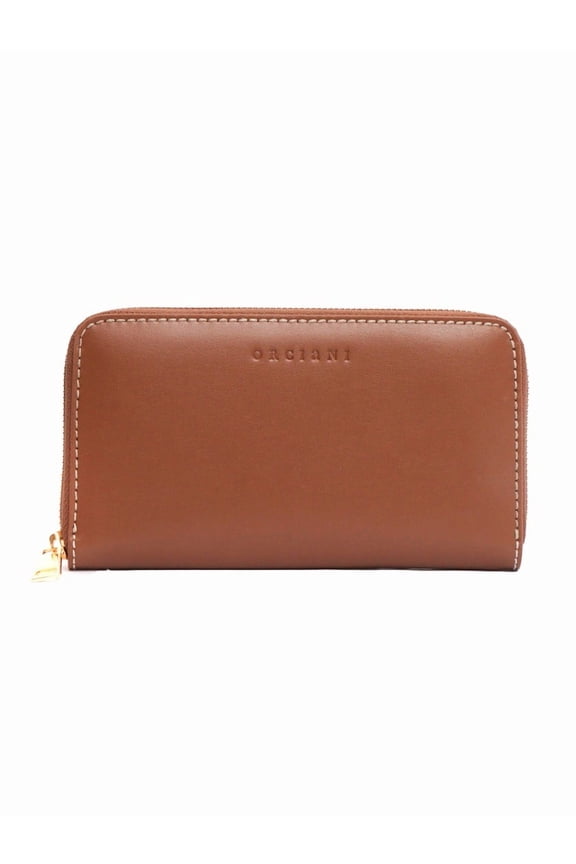Women's Brown Zip-Around Wallet Brown