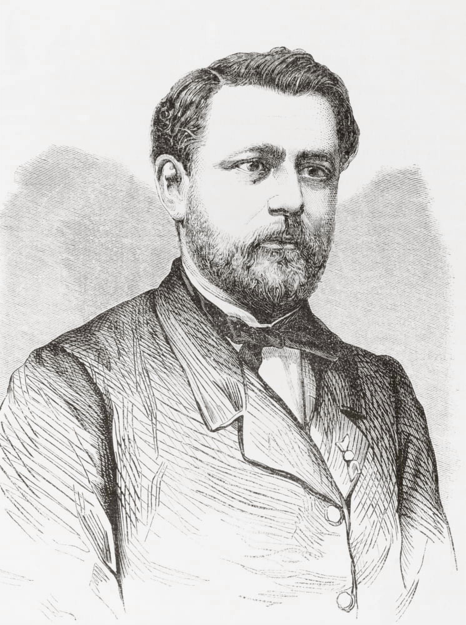 Claudius Chervin 1824-1896 French Specialist In Speech Impediments From Lunivers Illustre Published In Paris In 1868 Canvas Art - Ken Welsh Design Pics (12 x 17)