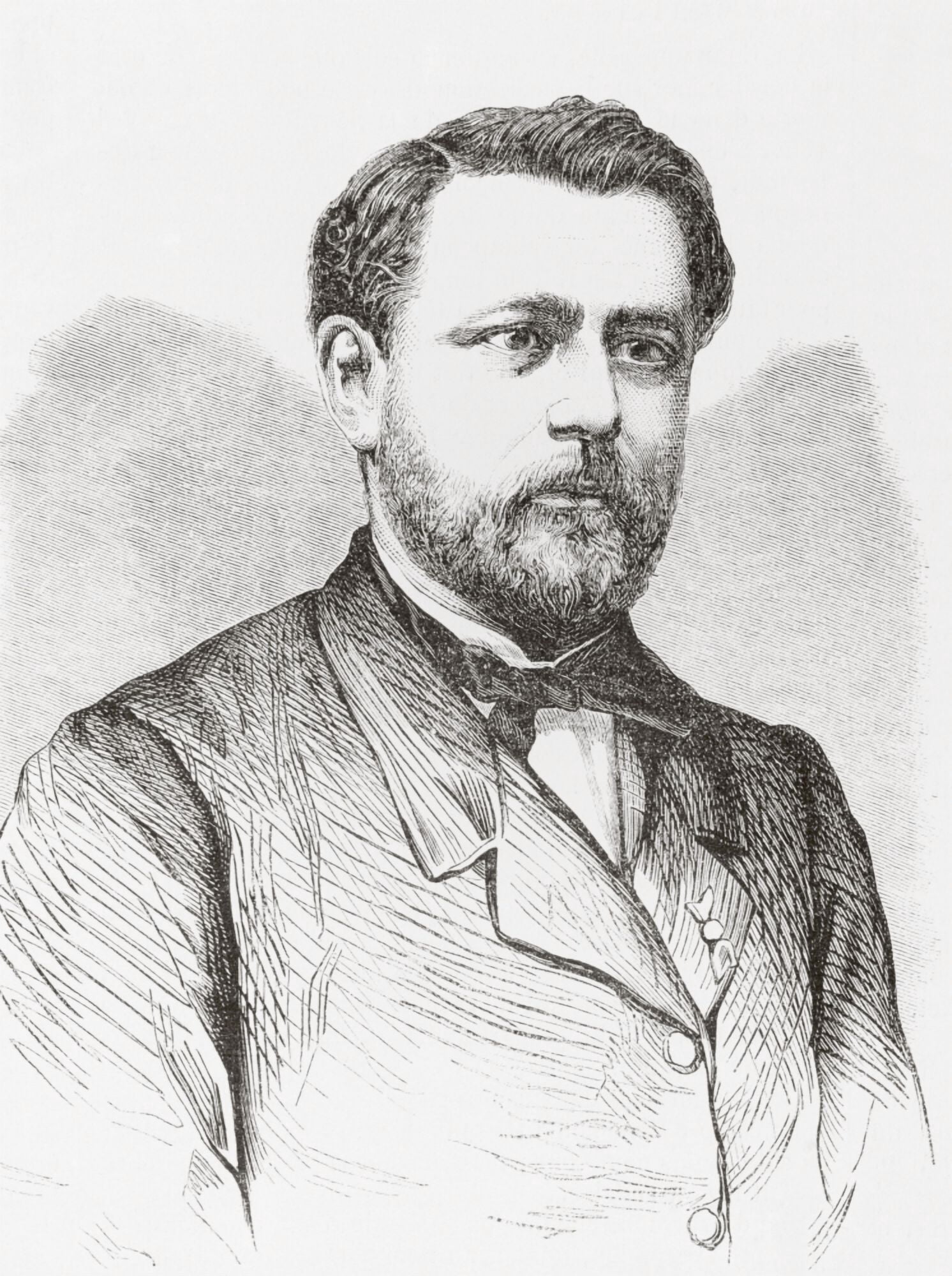Claudius Chervin 1824-1896 French Specialist In Speech Impediments From Lunivers Illustre Published In Paris In 1868 Canvas Art - Ken Welsh Design Pics (24 x 34)